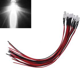 Motoku 737123169054 10x 12v White Led Light Individual Single 10 Count Pack Of 1