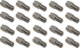 10317 Muzzys -pack Of 20- Double Seal Flow Through Valve Stem Tire Extension Silver