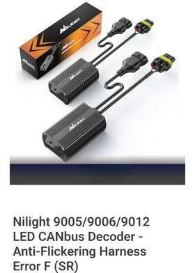 Nilight Dec9005 9005/9006/9012 Led Canbus Decoder - Anti-flickering Harness Error Free