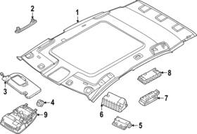 26430-5mr3a Nissan Genuine Overhead Console 26430-5mr3a Nissan Genuine Overhead Console