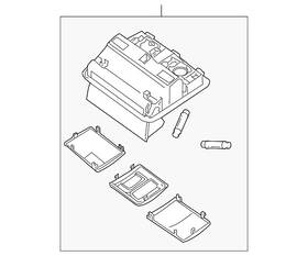 26430-9bp0a Nissan Genuine Map Lamp Assembly