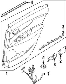 829g1-7ba1a Nissan Genuine Interior Lamp