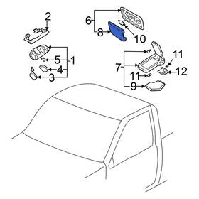 2641101g00 Nissan Oe For Frontier 1998-2004 Dome Light Lens