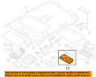 63319163699 Oem Assembly Bmw Light-reading 11-14 Lmp 550i Xdrive-map