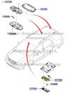 4f9z-13776-ba Oem Overhead Ford Lamp Freestyle Light Brand Interior