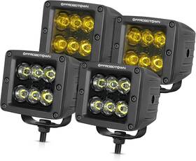 708395 Offroadtown Led Cubes 4pcs 3inch 240w Cree Pods Driving White Amber