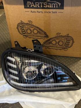 C-tr027-l Partsam Headlight Led Projector Pair Set Compatible With 1996-2017 Freightliner Columbia