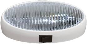 M382c Peterson Manufacturing Euro-style Oval Porch/utility Light With Switch Clear