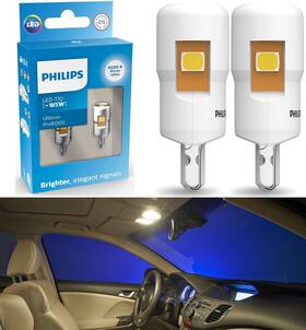 Lum11961cu31b2 Philips Pro3100 Led Light 194 White 6500k Two Bulbs Interior Dome Replacement Oe