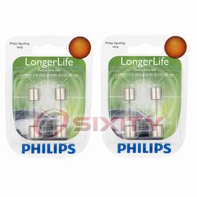 Sx-0210 Philips 2 Pc Map Light Bulbs For Saturn Sky 2007-2010 Electrical Lighting Zz