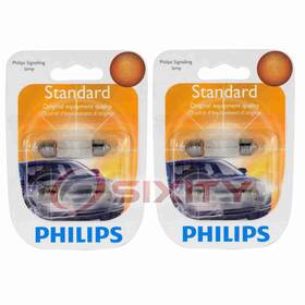 Sx-1285 Philips 2 Pc Map Light Bulbs For Hyundai Elantra Coupe 2013-2014 Electrical Je