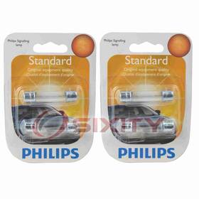 Sx-1898 Philips 2 Pc Map Light Bulbs For Ford Aerostar Custom 500 E-150 Club Nu
