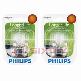 Sx-4107 Philips 2 Pc Reading Light Bulbs For Nissan Nv200 2018-2020 Electrical Uj