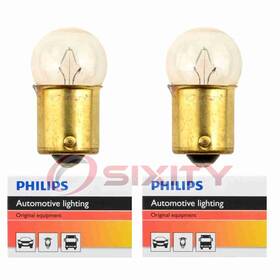 Sx-5207 Philips 2 Pc License Plate Light Bulbs For Hyundai Elantra Excel Scoupe Fn