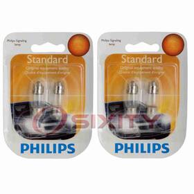Sx-8076 Philips 2 Pc Map Light Bulbs For Honda Accord Crosstour Civic Cr-v Ih