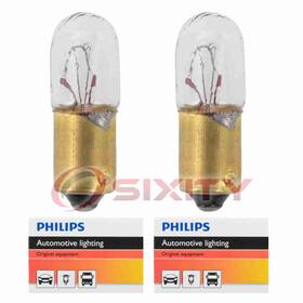 Philips Sx-8425 2 Pc License Plate Light Bulbs For Porsche 911 1970-1979 Electrical Vc