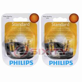 Sx-8732 Philips 2 Pc Turn Signal Indicator Light Bulbs For Pontiac Acadian Beaumont Fp