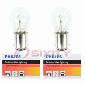 Sx-9263 Philips 2 Pc Back Up Light Bulbs For Lincoln Continental Mark Iv 1972 Qs
