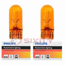 Sx-9612 Philips 2 Pc Front Side Marker Light Bulbs For Lincoln Blackwood Continental Tg