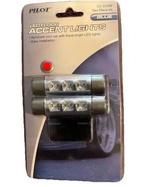 Cz-3000b Pilot Automotive Cz3000b Led Floor Accent Lights Blue 2 Piece Kit