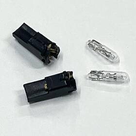 Pirate Mfg Kt-1531 Square Bulb Sockets With Bulbs Instrument Panel Light Pair For Vw T2 Bus 1968-79