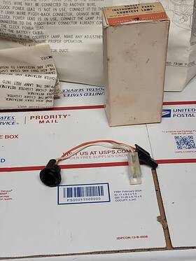 984527 Pontiac 1965 Gto Instrument Panel Courtesy Lamp Socket Only Nos Gm P/n