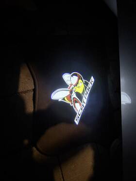 Precision Auto Merch 28616788 2x For 2015-2022 Challenger Car Door Led Lights Courtesy Ghost Projector Lamp Hd