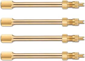 Txgyzr8m Psyqtsuary 592855 1 Valve Stem Extension 4 Pcs 100mm Inch Tire Brass Gold