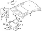 264304gd4c Q50 Infiniti Genuine Map Lamp