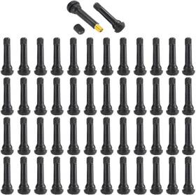 Tr418 Qisf 707112084781 50pcs Tire Valve Stem Snap-in Valves 2 Inch Length Rubber Golden