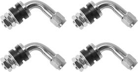 Wd4140 Qwork 4pcs Tyre Valve Stem 90 Degree Angled Bolt-in Stems For Vs-90