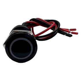 Rsmb19mmw Race Sport 19mm Flush Mount Pre-wired Momentary Led Switch