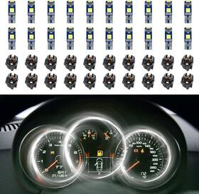 Qph5303 Rgoaanc 20pcs T5 Led Lights For Car Dashboard Bulbs 37 74 White
