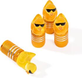 Rislobx 732367908391 4pcs Tire Valve Stem Cap Cover For Car Suv Truck With Yellow