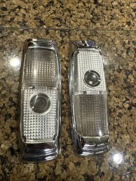 54579025 Rolls-royce Silver Shadow Ii T2 Corniche Pair Rear L R Dome Light Lens Assembly