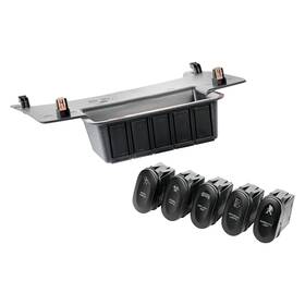 5-switch Rugged Ridge 17235.73 For Jeep Wrangler Jk 2018 Etched Lower Panel
