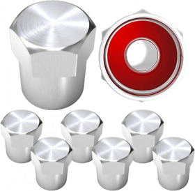 Acr873 Samikiva Brass Rubber Seal Tire Valve Stem Caps Dust Proof Silver 8 Pack Acr873 Samikiva Brass Rubber Seal Tire Valve Stem Caps Dust Proof Silver 8 Pack
