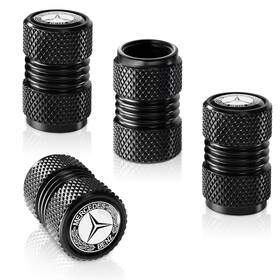 Sdshsm 762744536381 Tire Valve Stem Cap Cover For Mercedes-benz Cla Cls Amg Glc Black-02