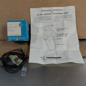 Studebaker Ac3243 1956-1964 Hawk Trunk Light Luggage Compartment Kit Nos Ac-3243