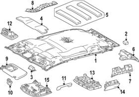 8133011010 Subaru Genuine Cargo Lamp