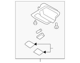 92151sc020lo Subaru Genuine Map Lamp Assembly