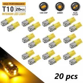 Syneticusa-led 736902397541 20 X T10 921/912 Amber Bulbs Reverse Backup Light Interior