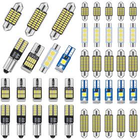 Tallew 729162638868 42 Pieces Interior Car Led Dome Light 28/31 /36 /41mm White