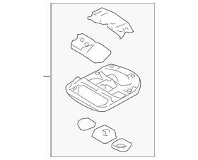 63650-08561-b0 Toyota Genuine Map Lamp Assembly