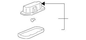 Toyota 81250-ac020-e0 Genuine Courtesy Lamp