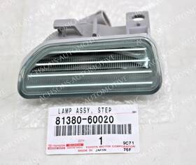81380-60020 Toyota Lexus Gx470 Lx570 Genuine Front Step Lamp Light Running Board Oem