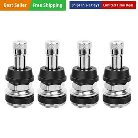 Sfan-21 Uyuoo 4 Pack Valve Stem Tire Stems For Tubeless Tires High Pressure Silver Tr416