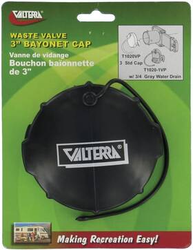 T1020vp Valterra Waste Valve Cap - 3 Inch Bayonet Black T1020vp Valterra Waste Valve Cap - 3 Inch Bayonet Black
