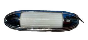 Vintique Baaa-13771 1955-1956 Ford Truck Dome Light Assembly With Switch Hole Chrome Plated