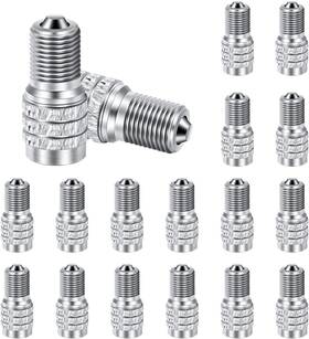 Hy558 Voittozege 20 Pcs Double Seal Metal Valve Stem Caps For High Pressure Truck Car Grey